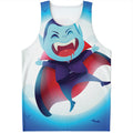 Cute Dracula Print Men's Tank Top