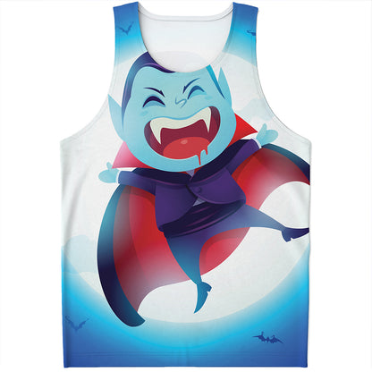 Cute Dracula Print Men's Tank Top