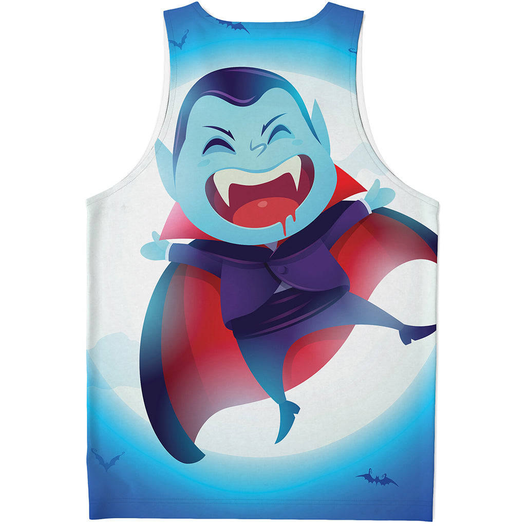Cute Dracula Print Men's Tank Top