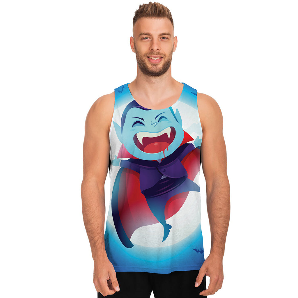 Cute Dracula Print Men's Tank Top