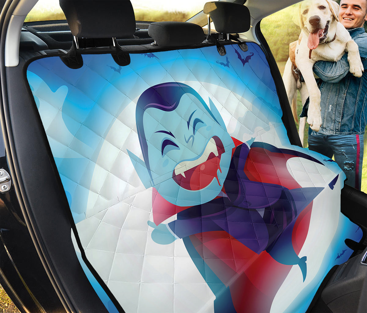 Cute Dracula Print Pet Car Back Seat Cover