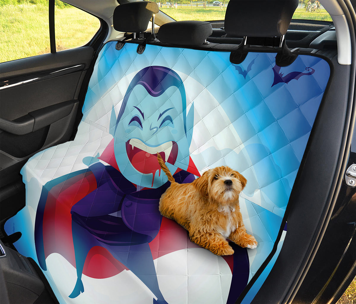 Cute Dracula Print Pet Car Back Seat Cover