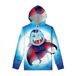 Cute Dracula Print Pullover Hoodie