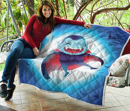 Cute Dracula Print Quilt