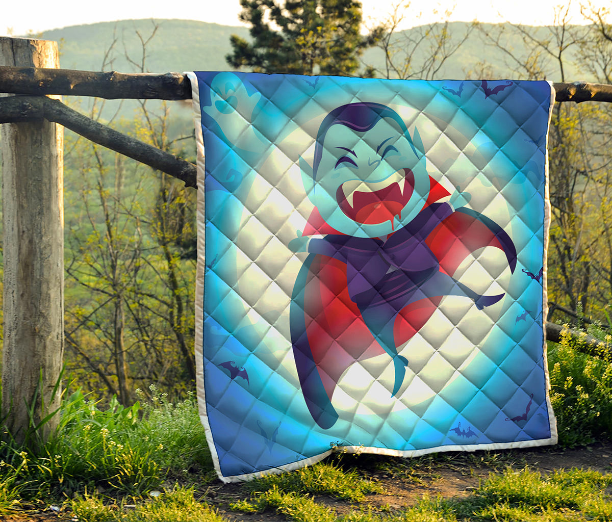 Cute Dracula Print Quilt