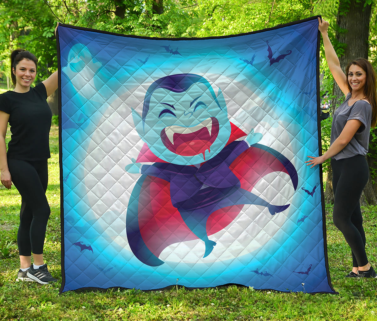 Cute Dracula Print Quilt
