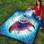 Cute Dracula Print Quilt