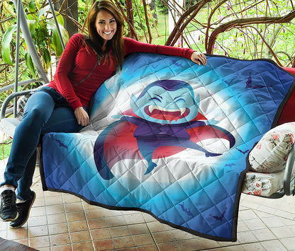 Cute Dracula Print Quilt