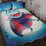 Cute Dracula Print Quilt Bed Set
