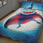 Cute Dracula Print Quilt Bed Set