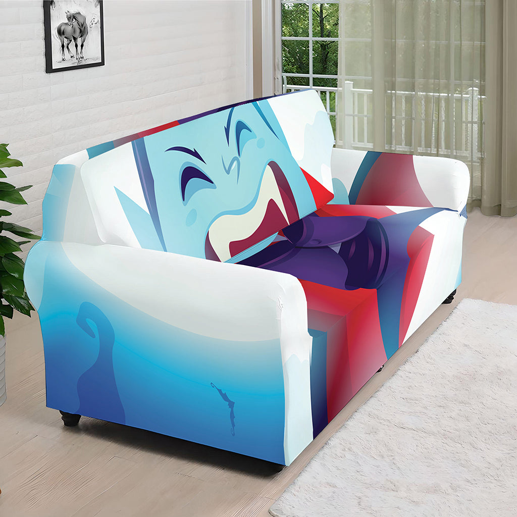 Cute Dracula Print Sofa Cover