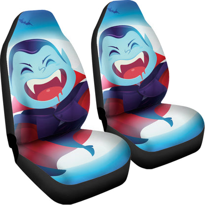Cute Dracula Print Universal Fit Car Seat Covers