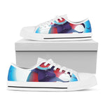 Cute Dracula Print White Low Top Shoes