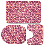 Cute Easter Eggs Pattern Print 3 Piece Bath Mat Set