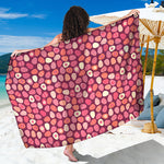 Cute Easter Eggs Pattern Print Beach Sarong Wrap