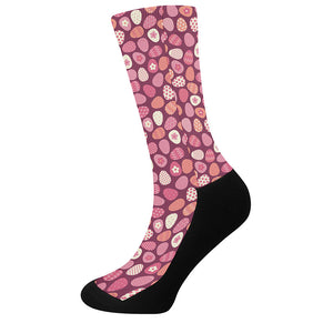 Cute Easter Eggs Pattern Print Crew Socks