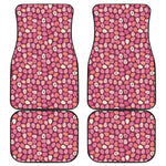 Cute Easter Eggs Pattern Print Front and Back Car Floor Mats