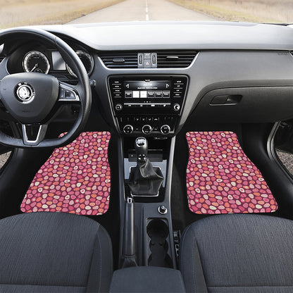 Cute Easter Eggs Pattern Print Front and Back Car Floor Mats