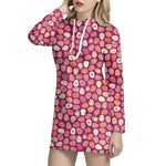 Cute Easter Eggs Pattern Print Hoodie Dress