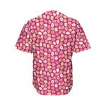 Cute Easter Eggs Pattern Print Men's Baseball Jersey