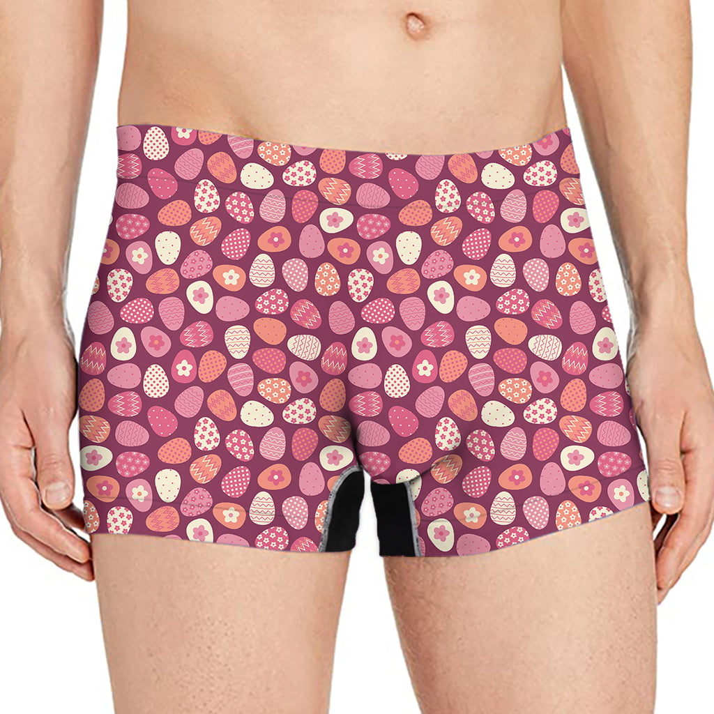 Cute Easter Eggs Pattern Print Men's Boxer Briefs