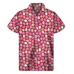 Cute Easter Eggs Pattern Print Men's Short Sleeve Shirt