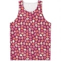 Cute Easter Eggs Pattern Print Men's Tank Top