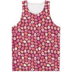 Cute Easter Eggs Pattern Print Men's Tank Top