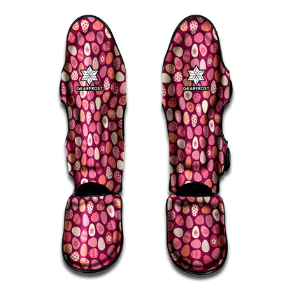 Cute Easter Eggs Pattern Print Muay Thai Shin Guard