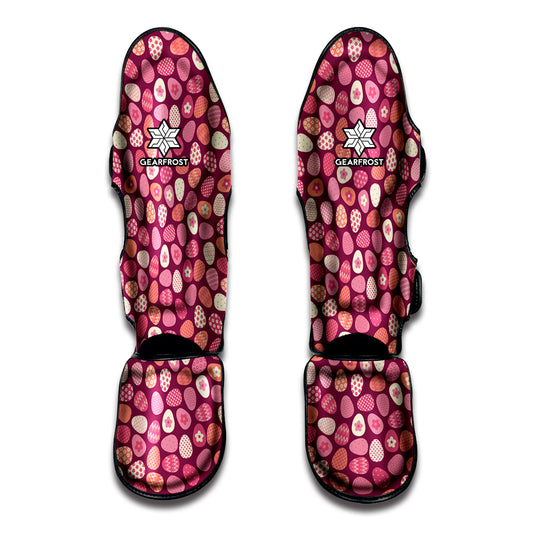 Cute Easter Eggs Pattern Print Muay Thai Shin Guard