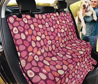 Cute Easter Eggs Pattern Print Pet Car Back Seat Cover
