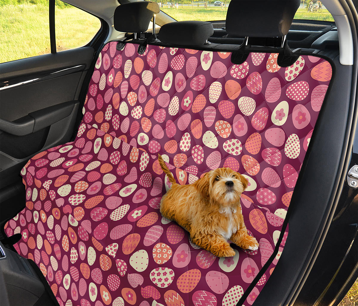 Cute Easter Eggs Pattern Print Pet Car Back Seat Cover