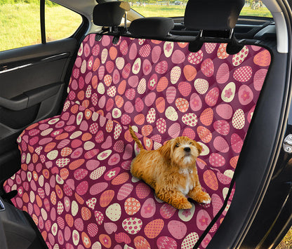 Cute Easter Eggs Pattern Print Pet Car Back Seat Cover