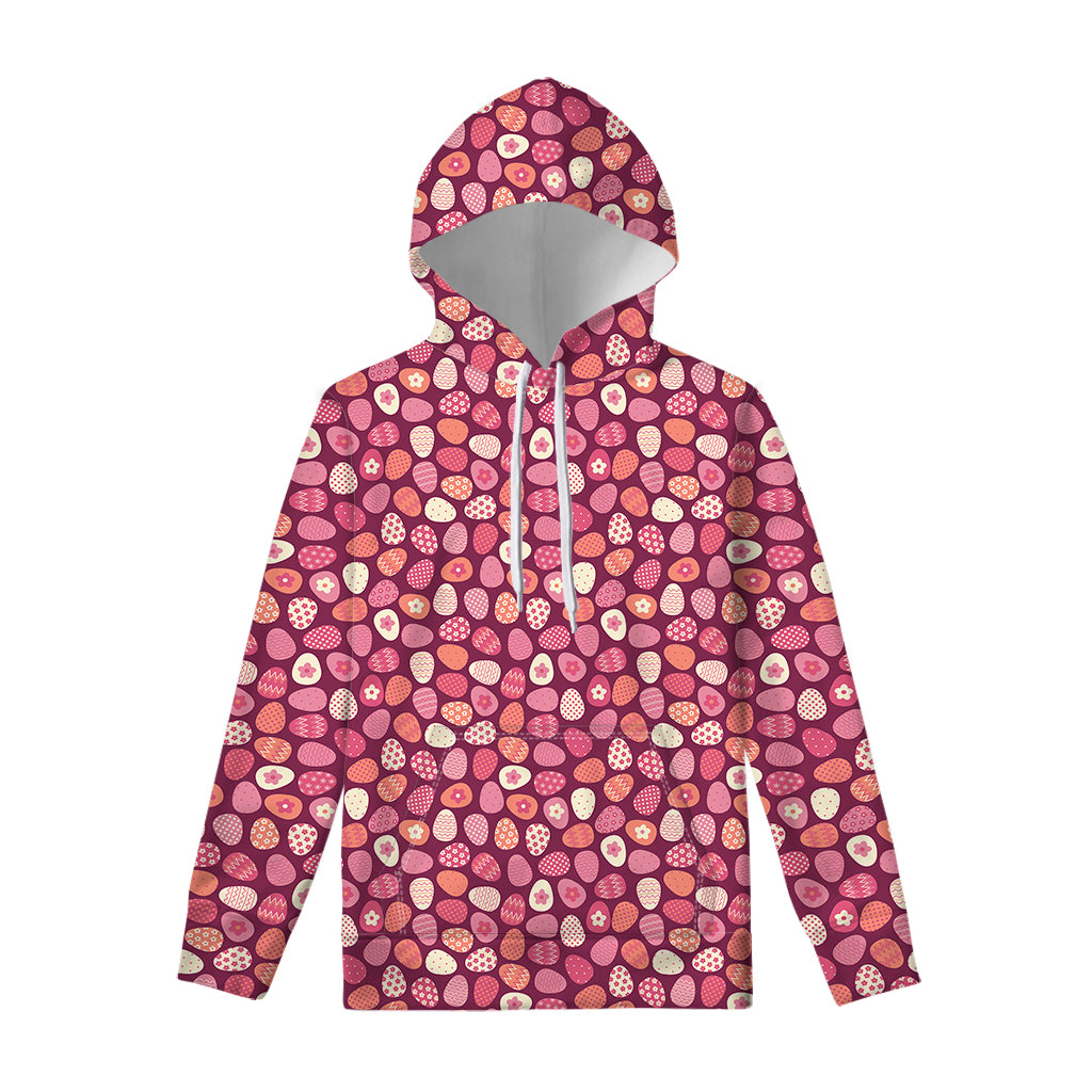 Cute Easter Eggs Pattern Print Pullover Hoodie