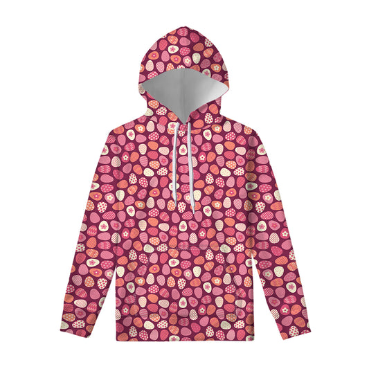Cute Easter Eggs Pattern Print Pullover Hoodie