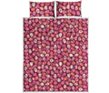 Cute Easter Eggs Pattern Print Quilt Bed Set