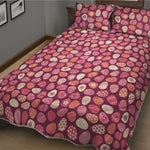 Cute Easter Eggs Pattern Print Quilt Bed Set