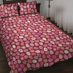 Cute Easter Eggs Pattern Print Quilt Bed Set