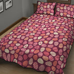 Cute Easter Eggs Pattern Print Quilt Bed Set