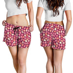 Cute Easter Eggs Pattern Print Women's Shorts