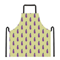 Cute Eggplant Pattern Print Apron