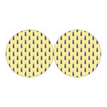 Cute Eggplant Pattern Print Car Coasters