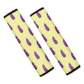 Cute Eggplant Pattern Print Car Seat Belt Covers