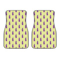 Cute Eggplant Pattern Print Front Car Floor Mats