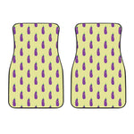 Cute Eggplant Pattern Print Front Car Floor Mats