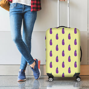 Cute Eggplant Pattern Print Luggage Cover