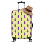 Cute Eggplant Pattern Print Luggage Cover