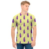 Cute Eggplant Pattern Print Men's T-Shirt