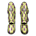 Cute Eggplant Pattern Print Muay Thai Shin Guards