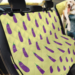 Cute Eggplant Pattern Print Pet Car Back Seat Cover